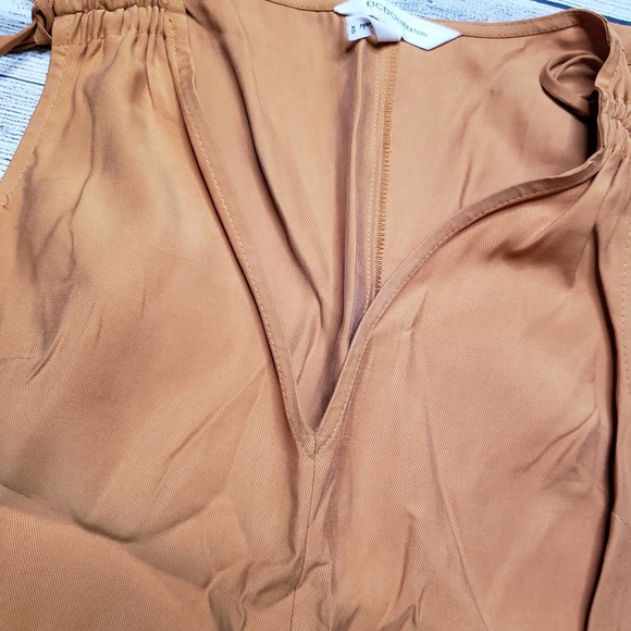 BCBGeneration mustard Yellow Tie Sleeves Blouse XS - Picture 4 of 5